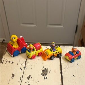 Vintage Sesame Street Colorful Vehicle Collection - 1997-2004